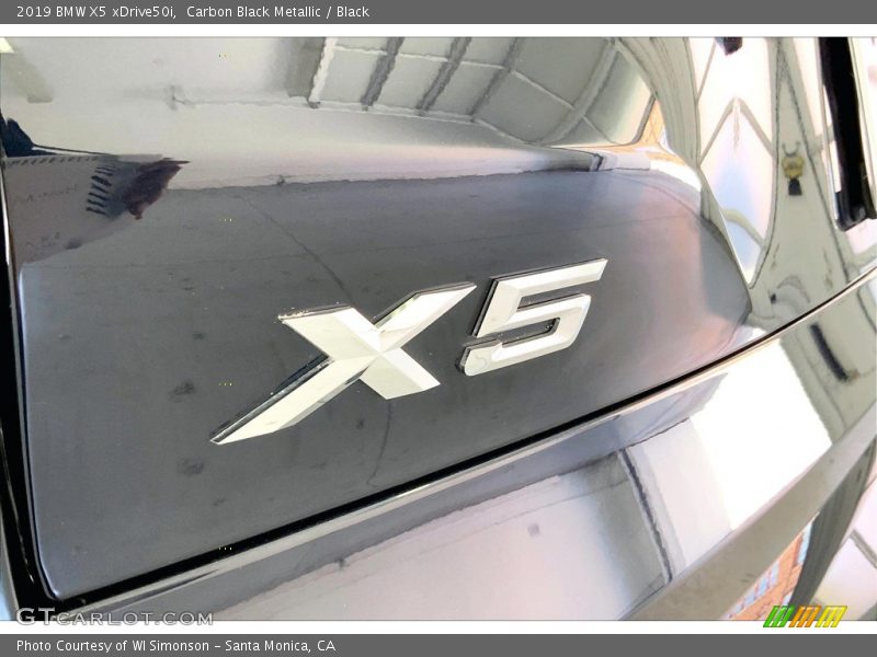 Carbon Black Metallic / Black 2019 BMW X5 xDrive50i