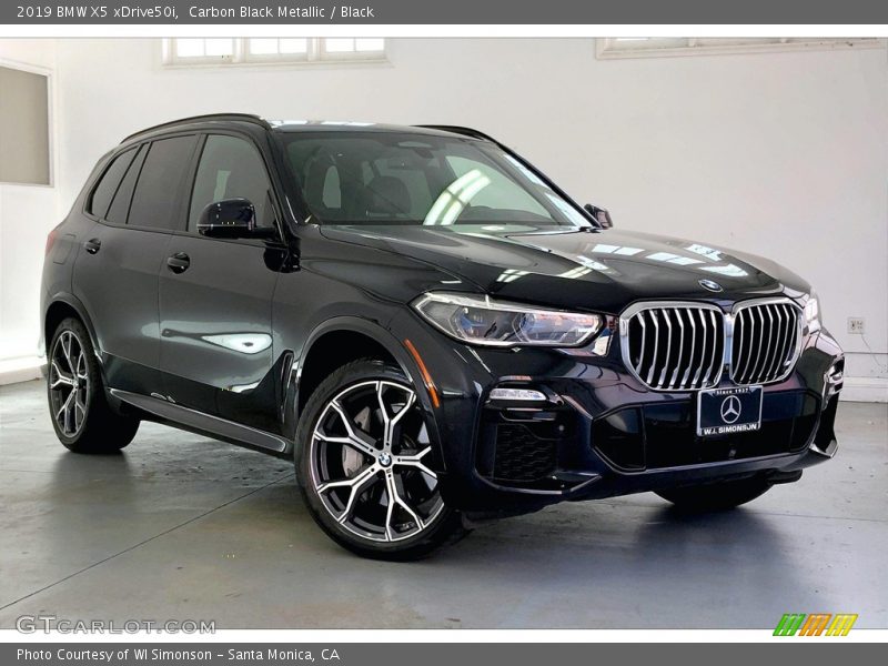 Carbon Black Metallic / Black 2019 BMW X5 xDrive50i