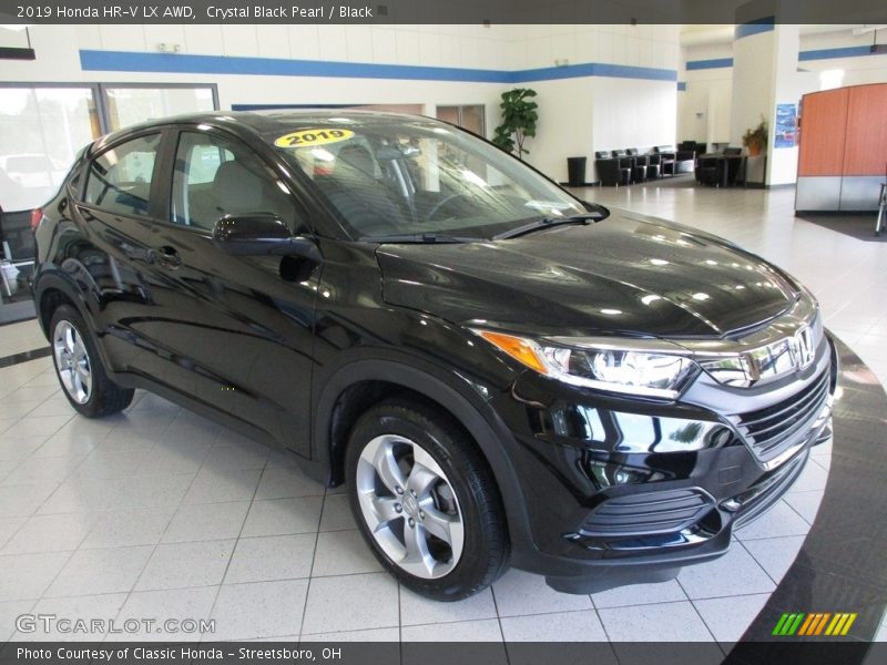 Crystal Black Pearl / Black 2019 Honda HR-V LX AWD