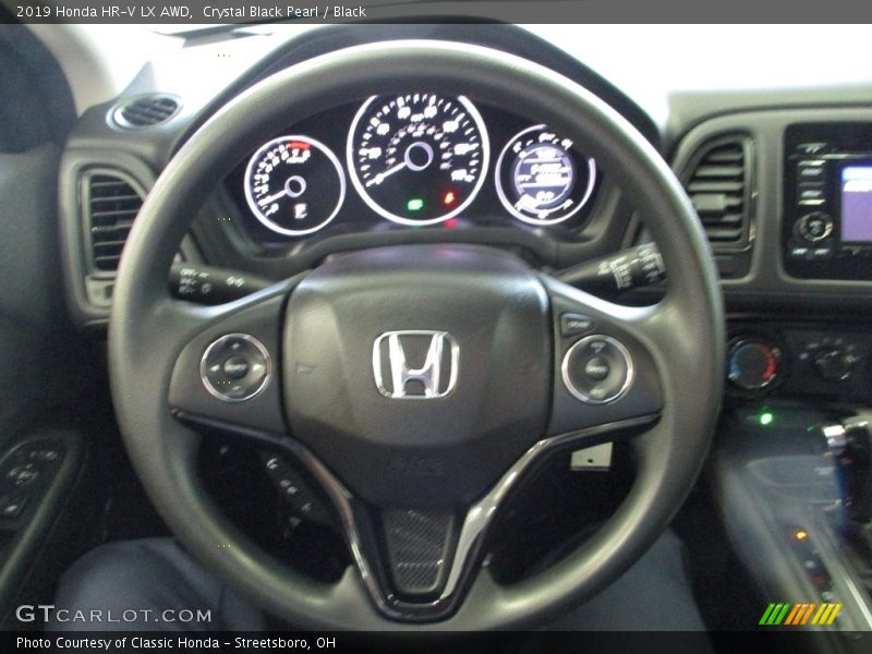 Crystal Black Pearl / Black 2019 Honda HR-V LX AWD