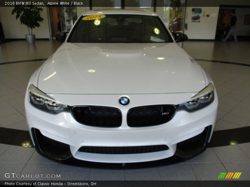 Alpine White / Black 2018 BMW M3 Sedan