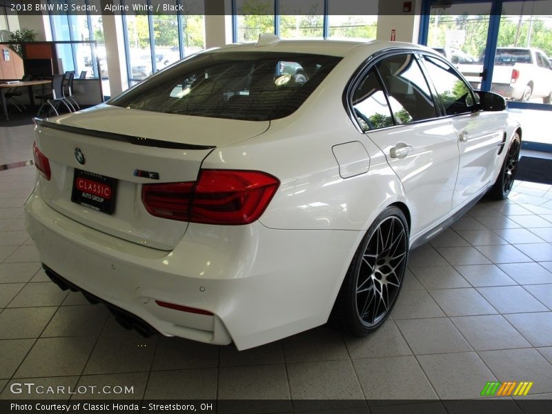 Alpine White / Black 2018 BMW M3 Sedan