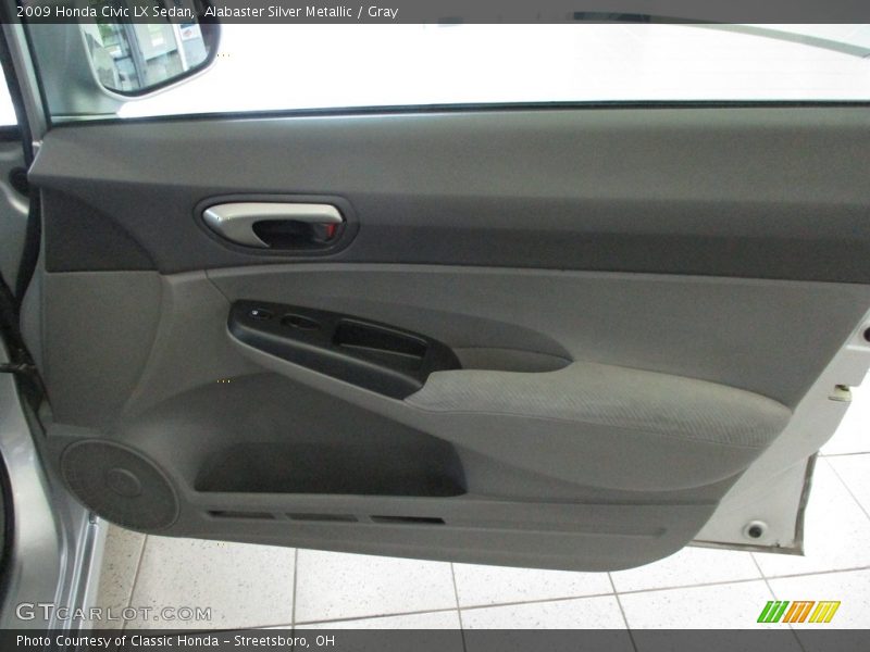 Alabaster Silver Metallic / Gray 2009 Honda Civic LX Sedan