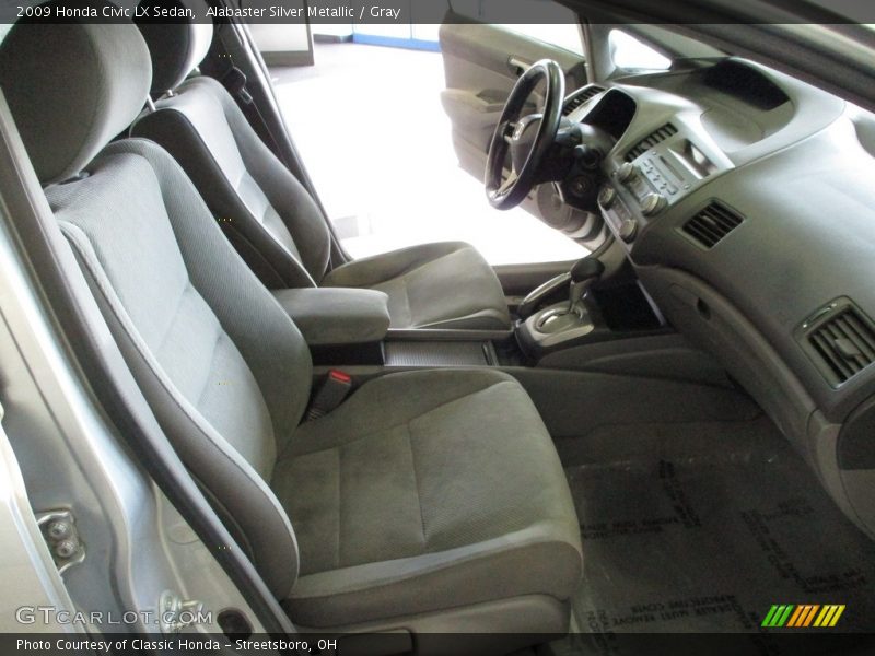 Alabaster Silver Metallic / Gray 2009 Honda Civic LX Sedan