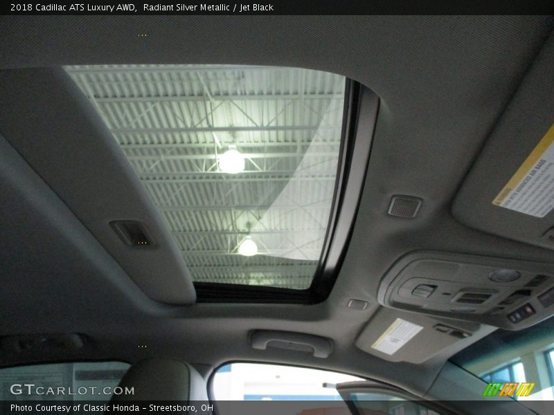 Radiant Silver Metallic / Jet Black 2018 Cadillac ATS Luxury AWD