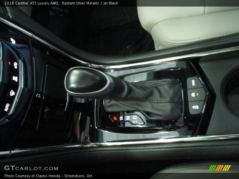 Radiant Silver Metallic / Jet Black 2018 Cadillac ATS Luxury AWD