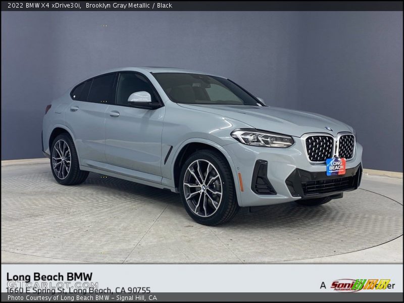 Brooklyn Gray Metallic / Black 2022 BMW X4 xDrive30i