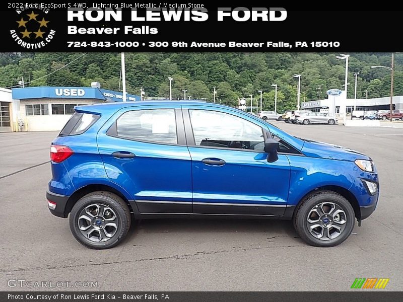 Lightning Blue Metallic / Medium Stone 2022 Ford EcoSport S 4WD