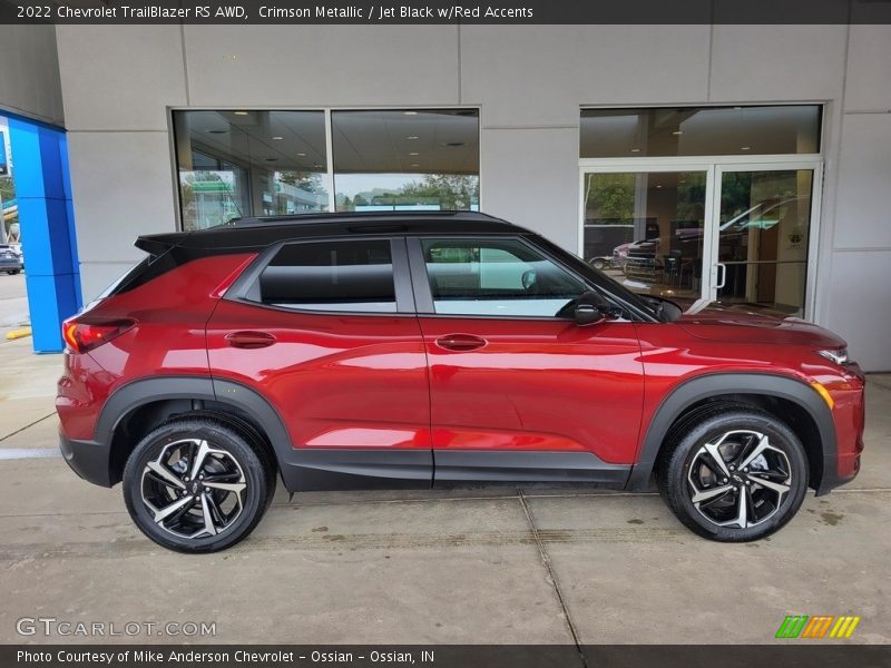 Crimson Metallic / Jet Black w/Red Accents 2022 Chevrolet TrailBlazer RS AWD