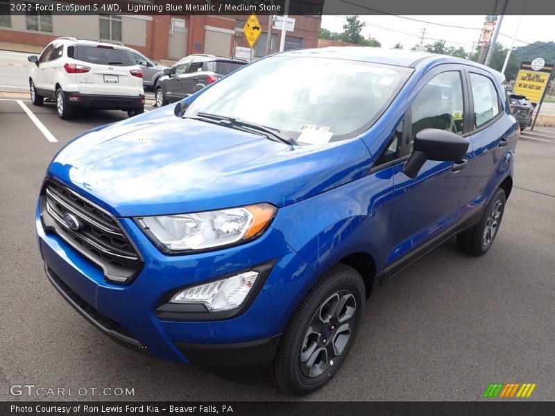 Lightning Blue Metallic / Medium Stone 2022 Ford EcoSport S 4WD