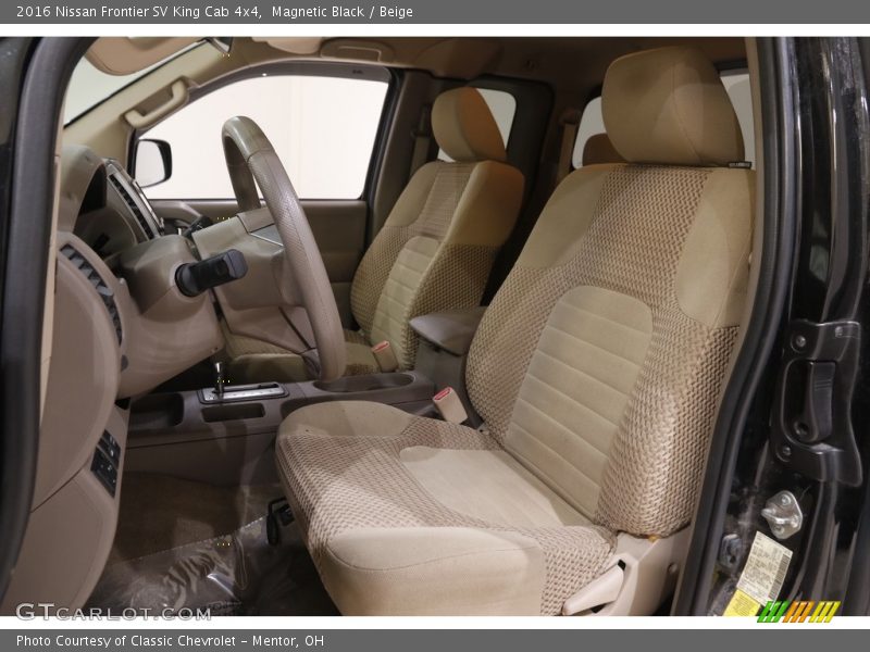 Front Seat of 2016 Frontier SV King Cab 4x4