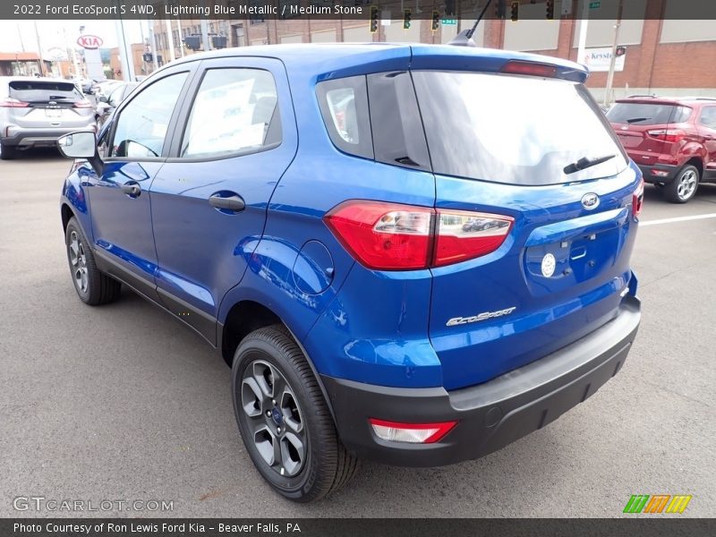 Lightning Blue Metallic / Medium Stone 2022 Ford EcoSport S 4WD