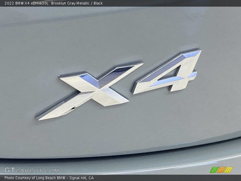 Brooklyn Gray Metallic / Black 2022 BMW X4 xDrive30i