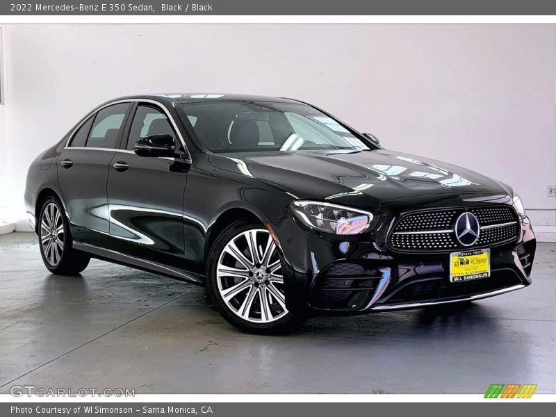 Black / Black 2022 Mercedes-Benz E 350 Sedan