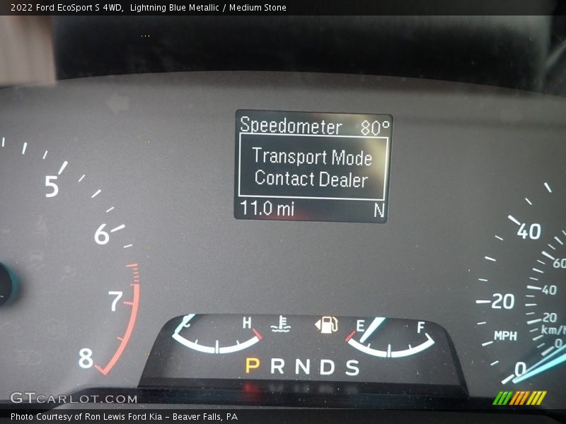 Lightning Blue Metallic / Medium Stone 2022 Ford EcoSport S 4WD