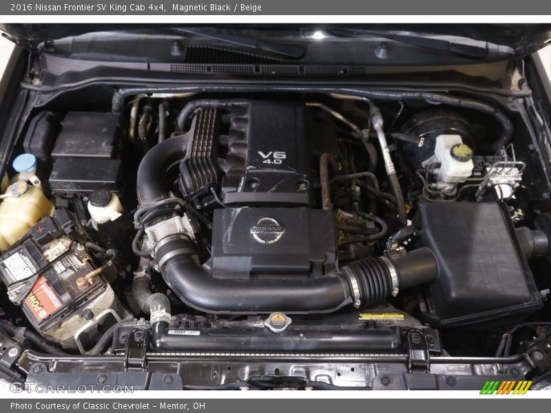  2016 Frontier SV King Cab 4x4 Engine - 4.0 Liter DOHC 24-Valve CVTCS V6
