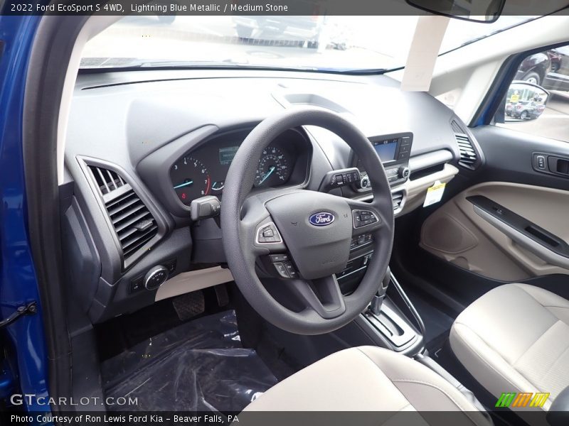 Lightning Blue Metallic / Medium Stone 2022 Ford EcoSport S 4WD