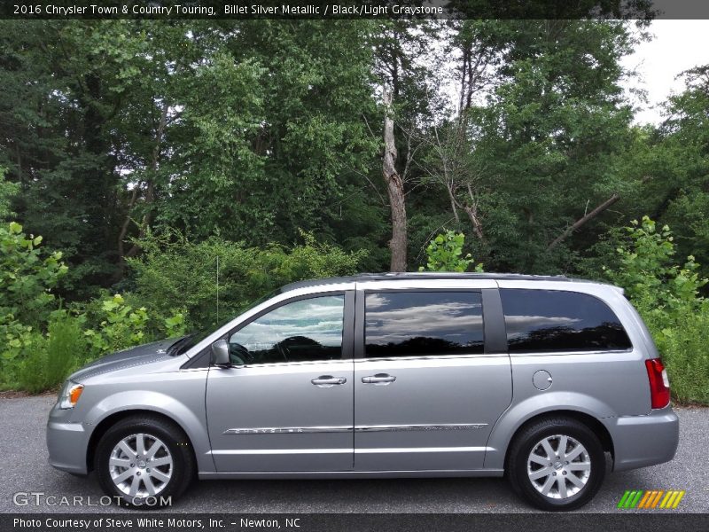 Billet Silver Metallic / Black/Light Graystone 2016 Chrysler Town & Country Touring