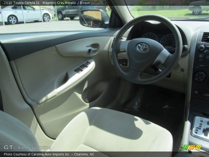 Magnetic Gray Metallic / Bisque 2010 Toyota Corolla LE