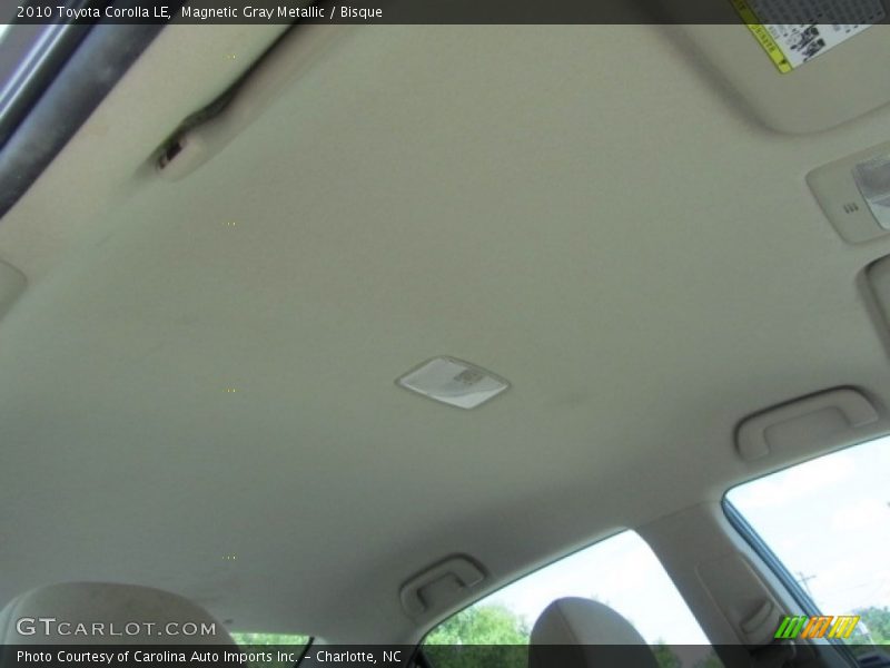 Magnetic Gray Metallic / Bisque 2010 Toyota Corolla LE