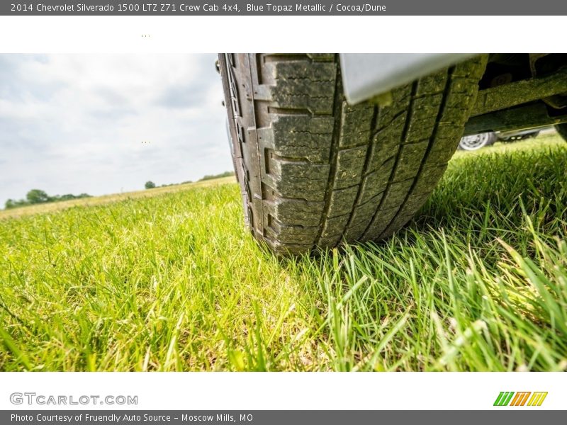 Blue Topaz Metallic / Cocoa/Dune 2014 Chevrolet Silverado 1500 LTZ Z71 Crew Cab 4x4