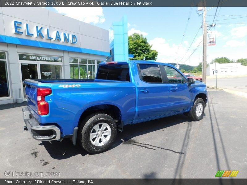 Glacier Blue Metallic / Jet Black 2022 Chevrolet Silverado 1500 LT Crew Cab 4x4