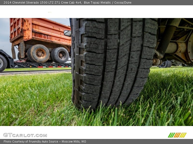 Blue Topaz Metallic / Cocoa/Dune 2014 Chevrolet Silverado 1500 LTZ Z71 Crew Cab 4x4