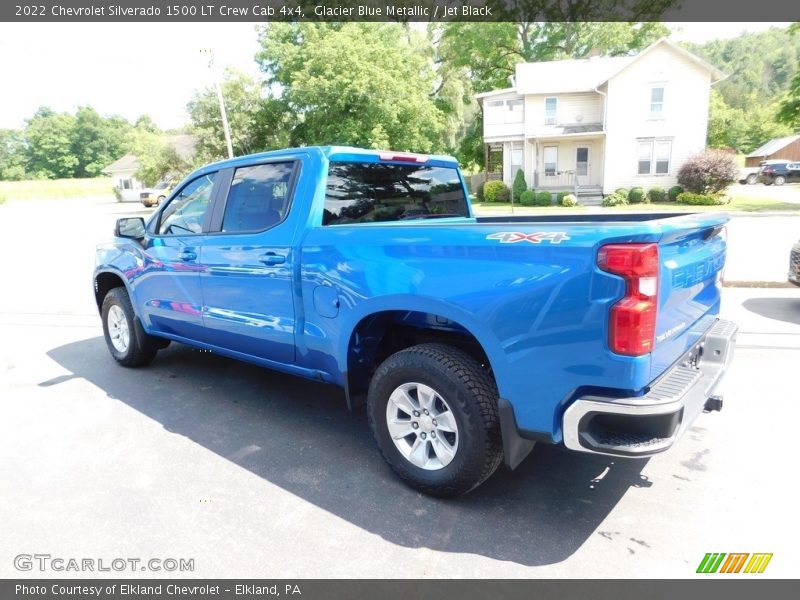 Glacier Blue Metallic / Jet Black 2022 Chevrolet Silverado 1500 LT Crew Cab 4x4