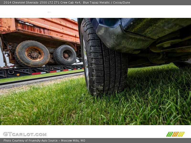 Blue Topaz Metallic / Cocoa/Dune 2014 Chevrolet Silverado 1500 LTZ Z71 Crew Cab 4x4