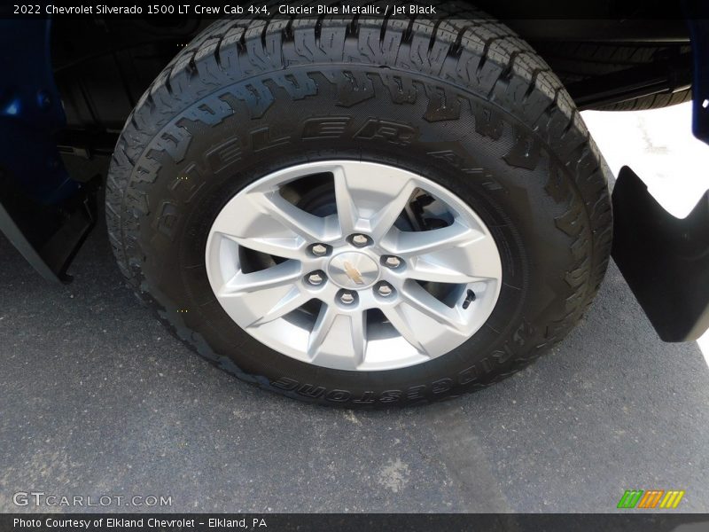 Glacier Blue Metallic / Jet Black 2022 Chevrolet Silverado 1500 LT Crew Cab 4x4