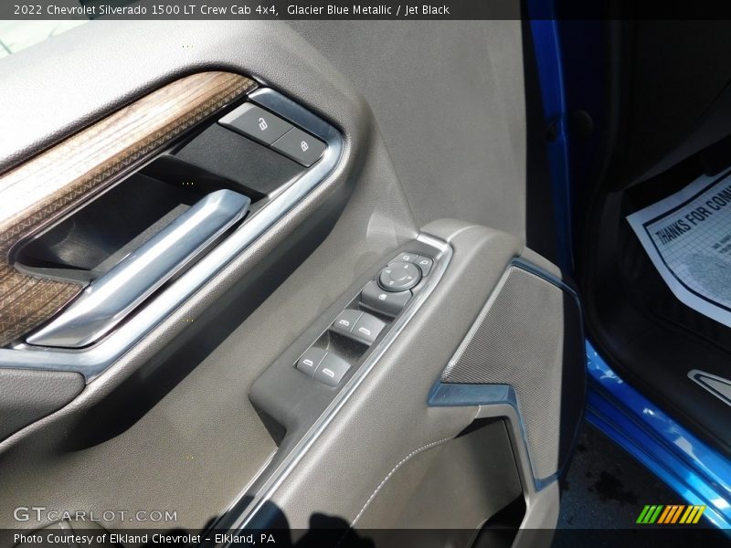 Glacier Blue Metallic / Jet Black 2022 Chevrolet Silverado 1500 LT Crew Cab 4x4