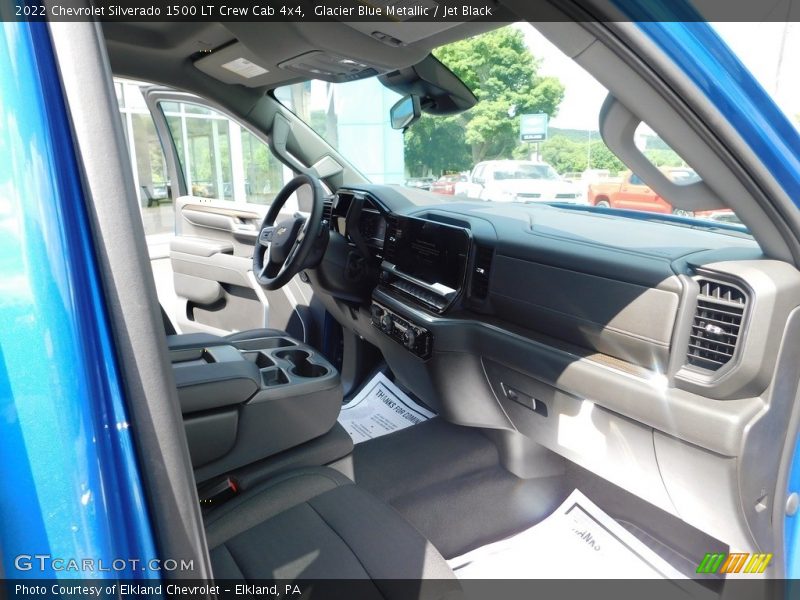 Glacier Blue Metallic / Jet Black 2022 Chevrolet Silverado 1500 LT Crew Cab 4x4