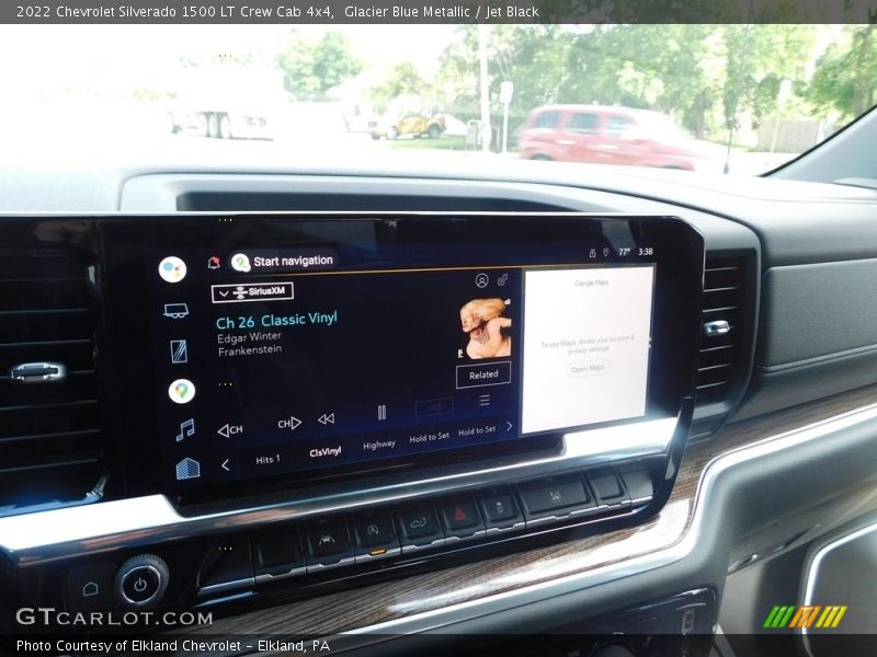 Glacier Blue Metallic / Jet Black 2022 Chevrolet Silverado 1500 LT Crew Cab 4x4