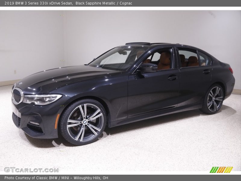 Black Sapphire Metallic / Cognac 2019 BMW 3 Series 330i xDrive Sedan