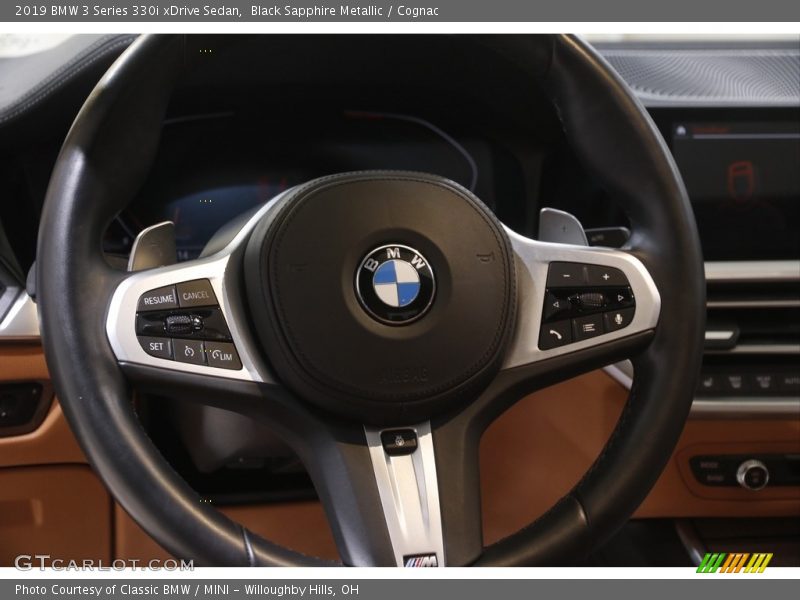Black Sapphire Metallic / Cognac 2019 BMW 3 Series 330i xDrive Sedan