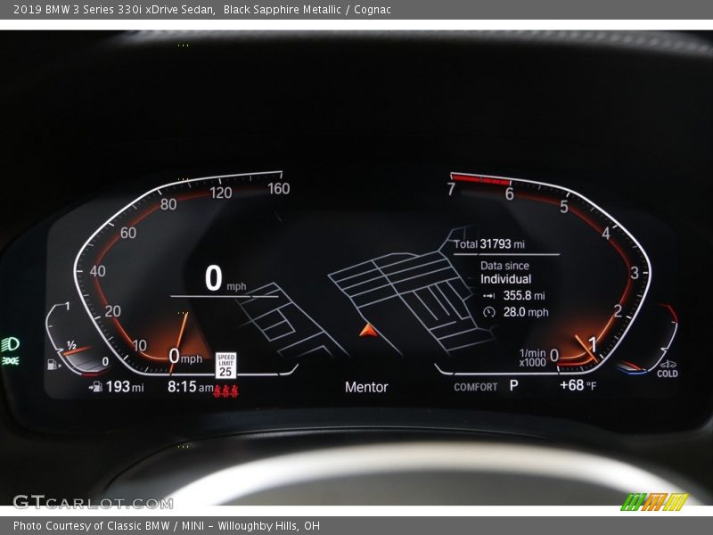 Black Sapphire Metallic / Cognac 2019 BMW 3 Series 330i xDrive Sedan