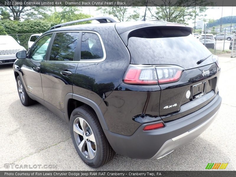 Diamond Black Crystal Pearl / Black 2022 Jeep Cherokee Limited 4x4