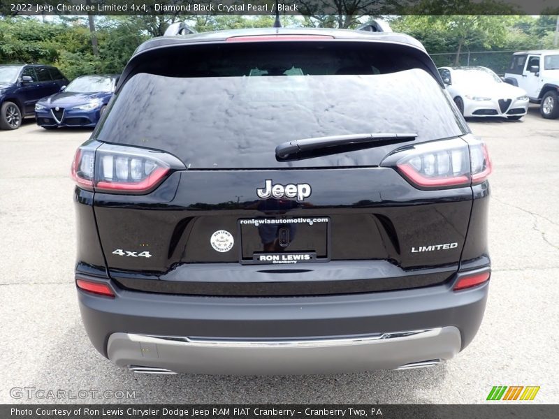 Diamond Black Crystal Pearl / Black 2022 Jeep Cherokee Limited 4x4