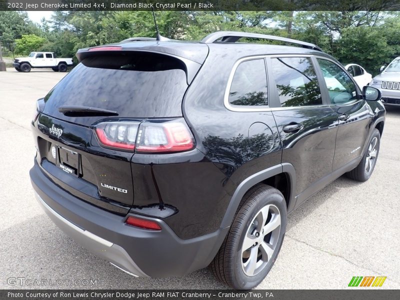 Diamond Black Crystal Pearl / Black 2022 Jeep Cherokee Limited 4x4