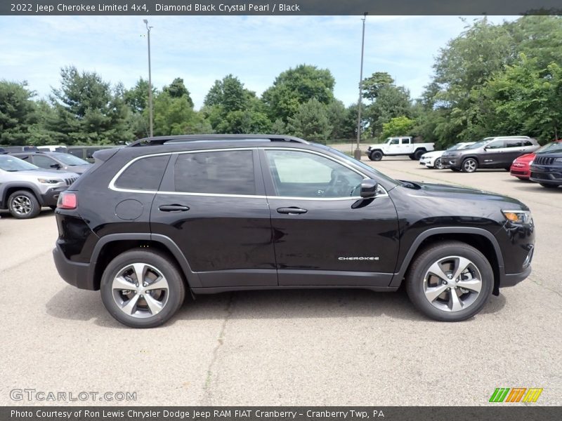 Diamond Black Crystal Pearl / Black 2022 Jeep Cherokee Limited 4x4
