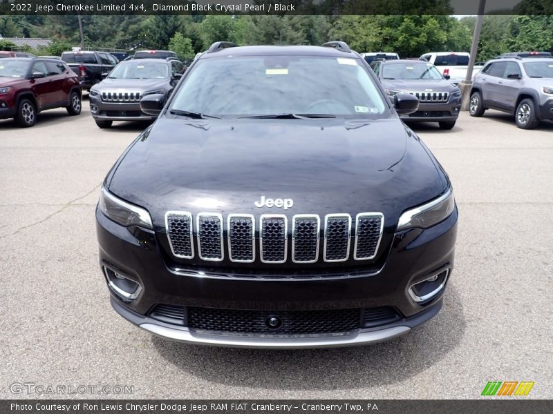 Diamond Black Crystal Pearl / Black 2022 Jeep Cherokee Limited 4x4