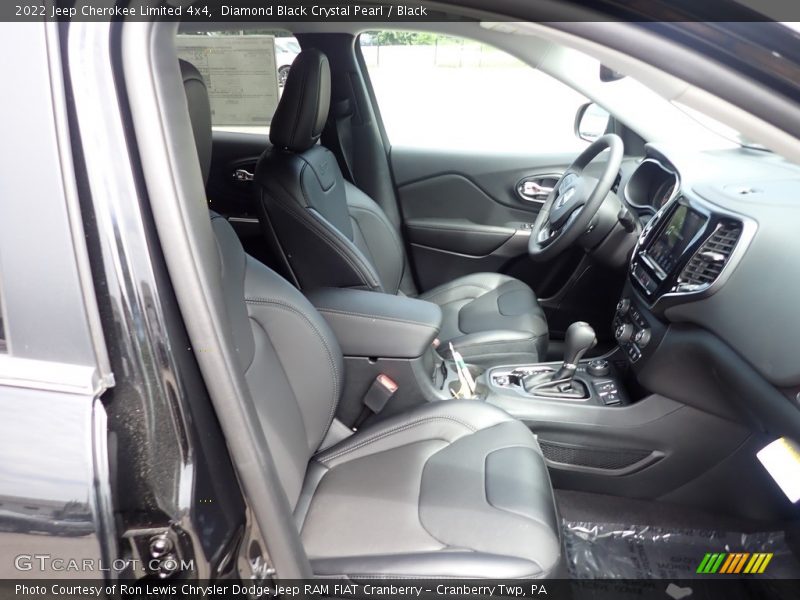 Diamond Black Crystal Pearl / Black 2022 Jeep Cherokee Limited 4x4