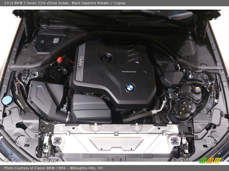 Black Sapphire Metallic / Cognac 2019 BMW 3 Series 330i xDrive Sedan