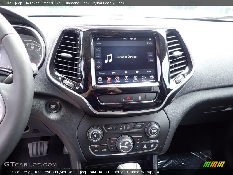 Diamond Black Crystal Pearl / Black 2022 Jeep Cherokee Limited 4x4