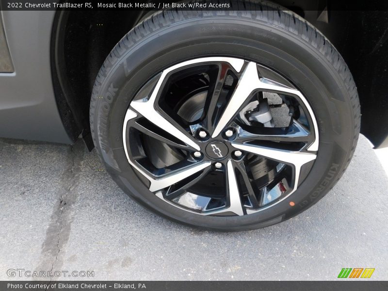Mosaic Black Metallic / Jet Black w/Red Accents 2022 Chevrolet TrailBlazer RS