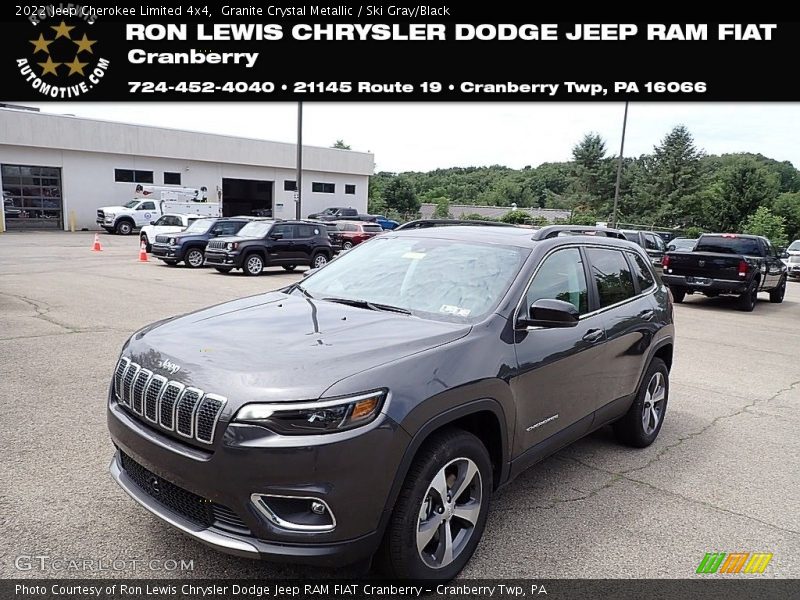 Granite Crystal Metallic / Ski Gray/Black 2022 Jeep Cherokee Limited 4x4