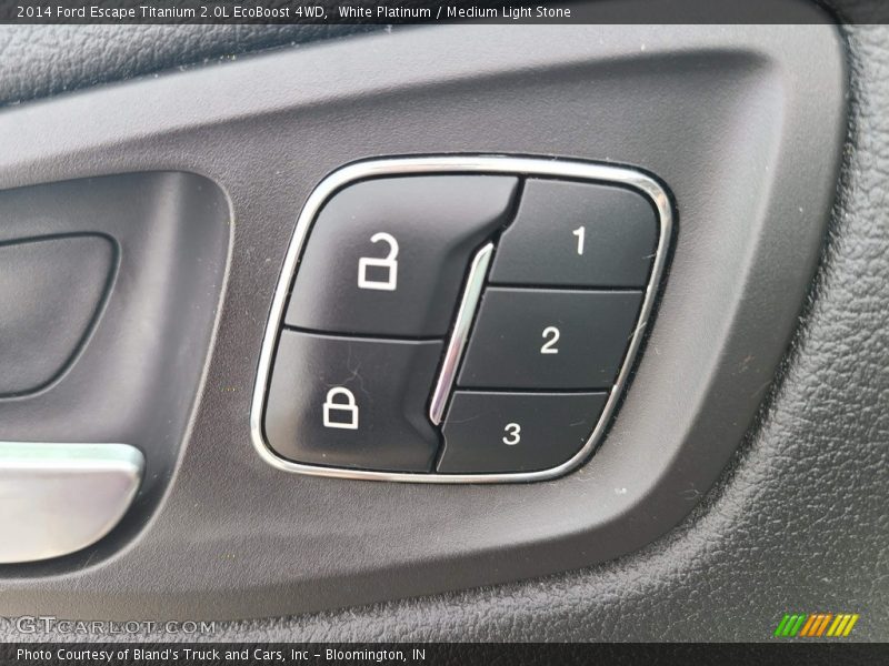 White Platinum / Medium Light Stone 2014 Ford Escape Titanium 2.0L EcoBoost 4WD
