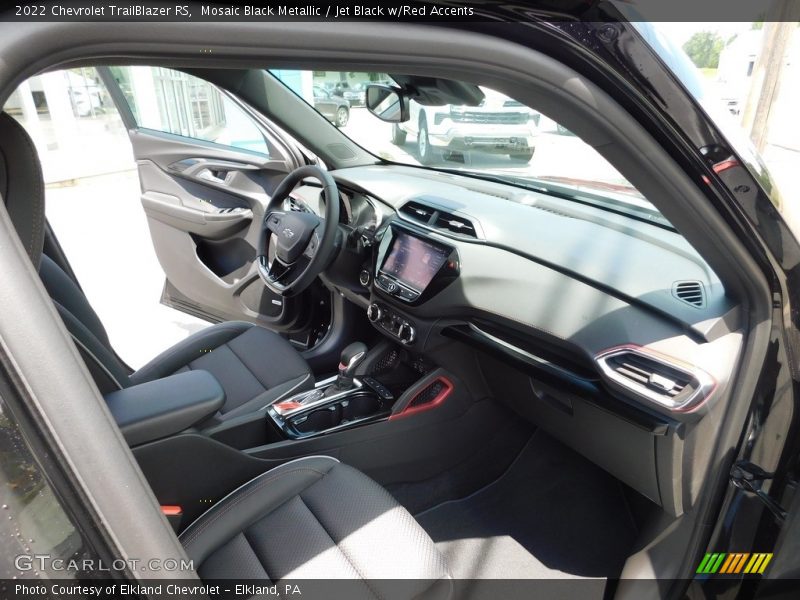 Mosaic Black Metallic / Jet Black w/Red Accents 2022 Chevrolet TrailBlazer RS