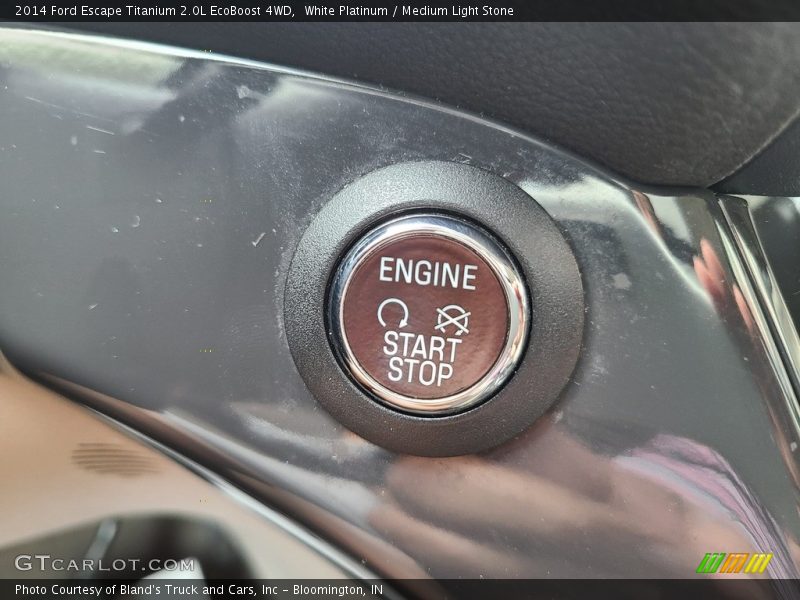 White Platinum / Medium Light Stone 2014 Ford Escape Titanium 2.0L EcoBoost 4WD