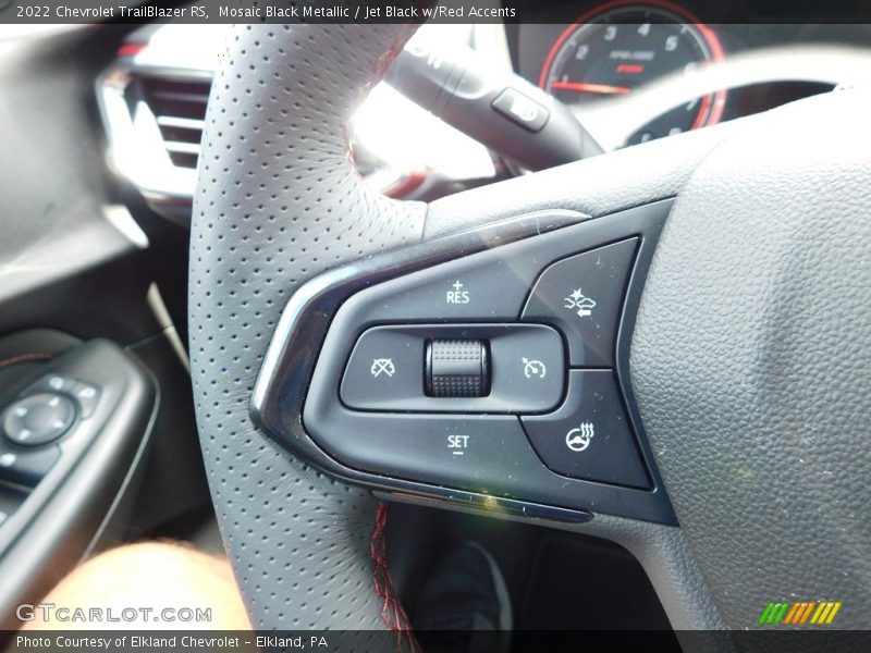 Mosaic Black Metallic / Jet Black w/Red Accents 2022 Chevrolet TrailBlazer RS